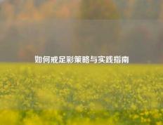 如何戒足彩策略与实践指南