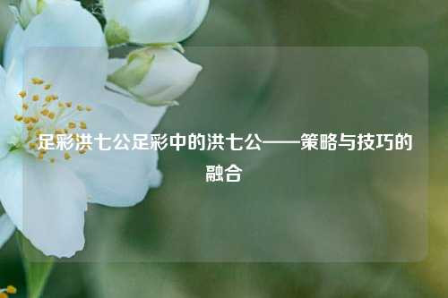 足彩洪七公足彩中的洪七公——策略与技巧的融合