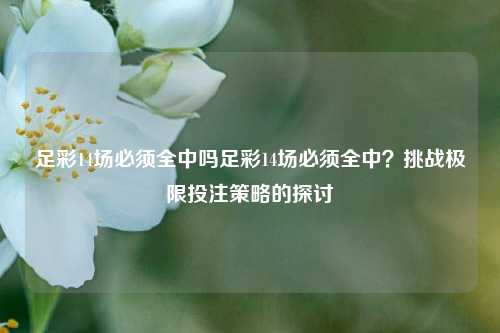 足彩14场必须全中吗足彩14场必须全中？挑战极限投注策略的探讨
