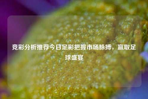 竞彩分析推荐今日足彩把握市场脉搏，赢取足球盛宴